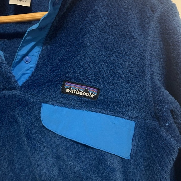 Patagonia Retool Snap-T Fleece pullover small blue soft snap closure - Picture 3 of 6